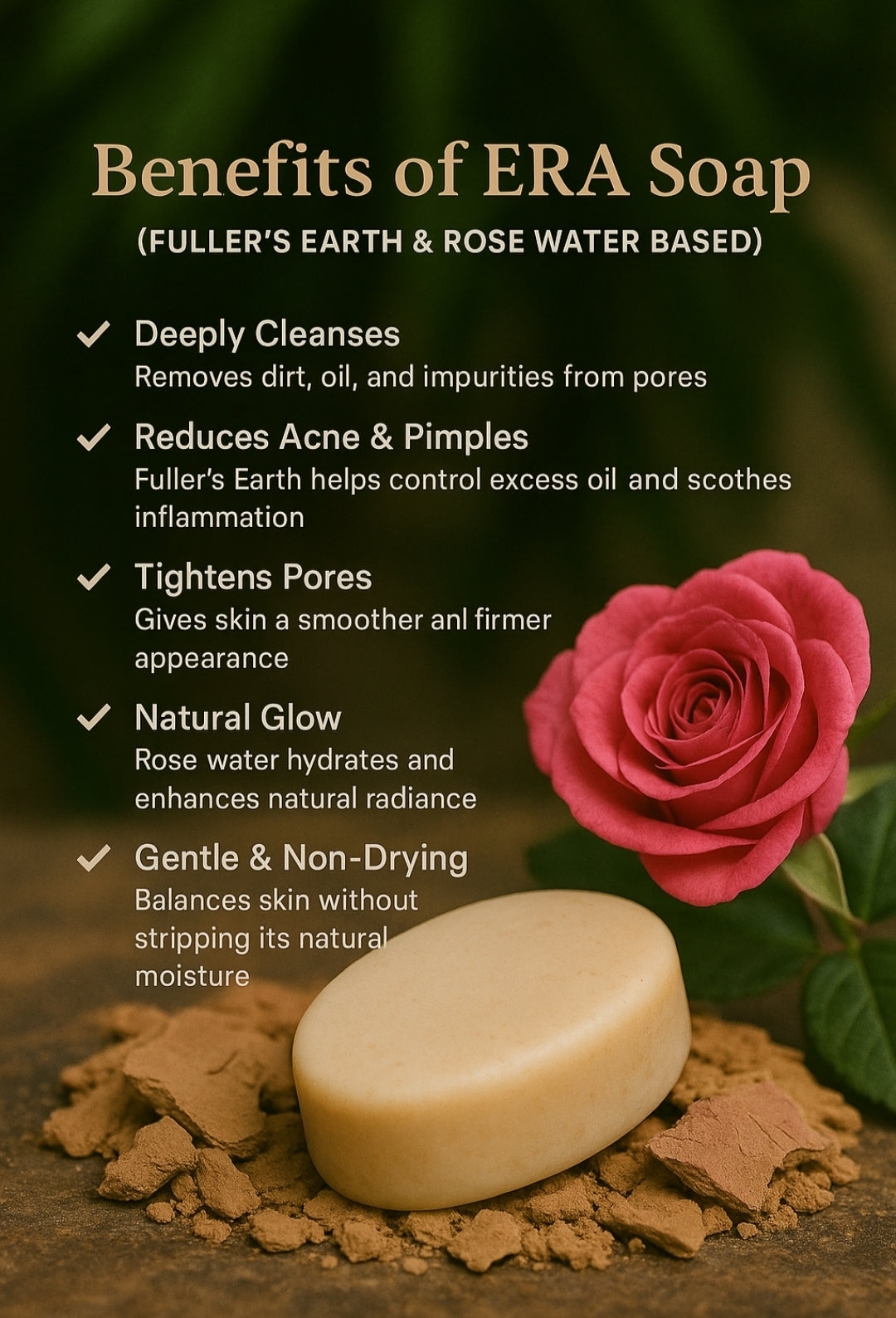 Fuller's Earth & Rose Soap
